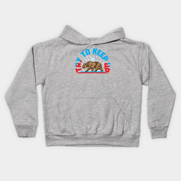 Try To Keep Up football cup T shirt Kids Hoodie by onalive